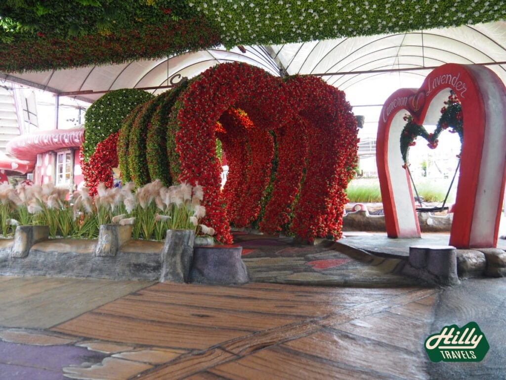 Heart Shaped Archways At Lavender Garden