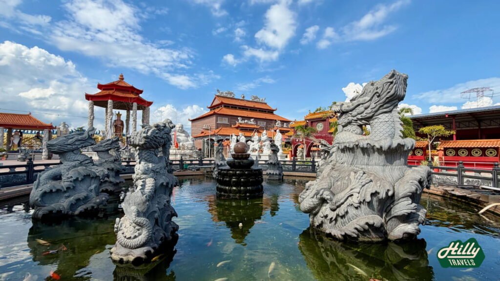 The Big Dragon Fountain In The Courtyard Of Tua Pek Kong, Sitiawan